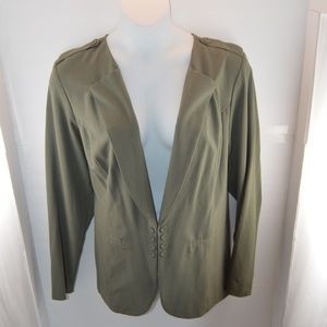 Stoosh Military Inspired Army Green Blazer